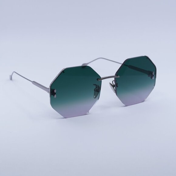 🕶️New Isabel Marant IM 0080/S 06LB JP Sunglasses -Ruthenium Frame, Green Lenses - Picture 1 of 9